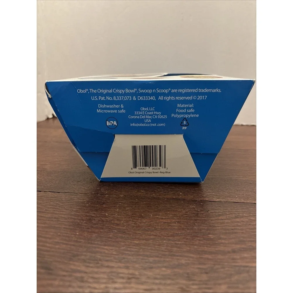 New 2017 Obol‎ Original Never Soggy Blue Cereal Bowl USA MADE Sensory